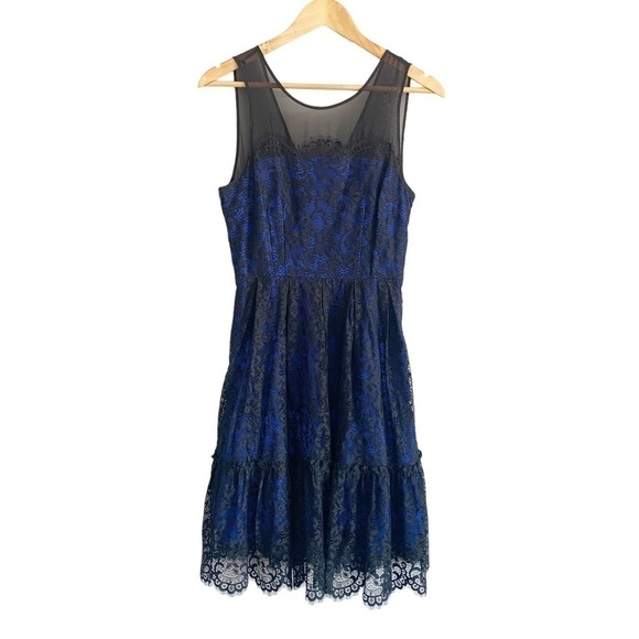Moulinette Soeurs Dresses & Skirts - ANTHROPOLOGIE Moulinette Soeurs Royal Blue Lace Cottagecore Dress Size 4